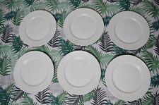 S5846 SET 6 PIATTI FONDI BIANCHI IN PORCELLANA RICHARD GINORI SERVITO SERVIZIO