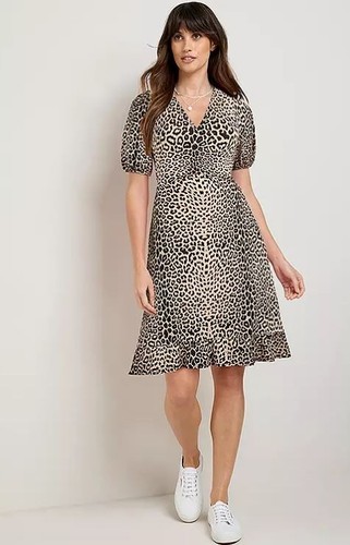 Abito jersey leopardo - abito,