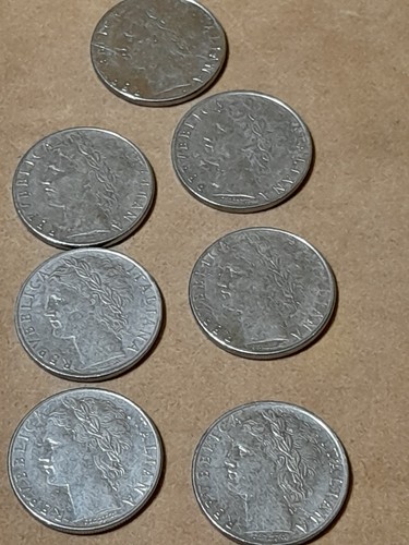 Lotto 7 monete da - n.20,
