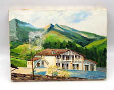 RARO antico olio su tela