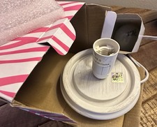 Base luci zebrate rosa bianco