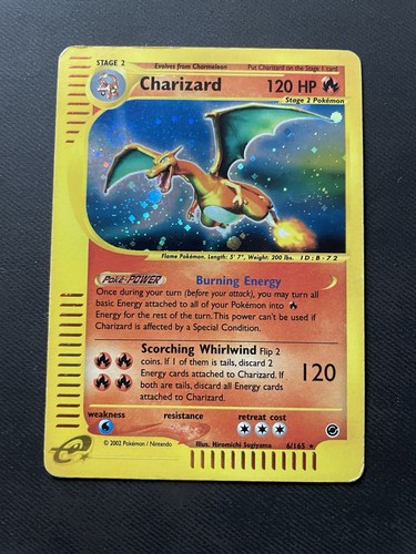 Pokémon charizard 165 holo - charizard,