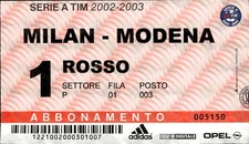 Biglietto stadio serie - biglietto,