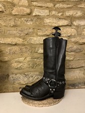 Stivali da cowboy in pelle con