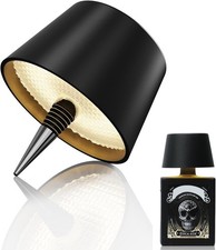 Lampada per Bottiglia a Led A senza Fili Ricaricabile USB Touch Dimmerabile NERO