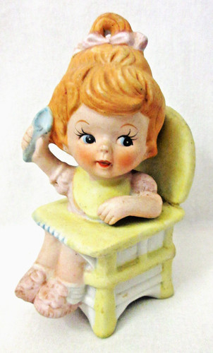 Statuina porcellana bambina - statuina,