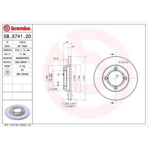 Brembo disco freno - 2x,