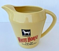 Caraffa White Horse In Ceramica Da Collezioni Whisky Water Jug brocca inglese di
