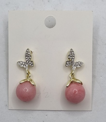 Orecchini pendenti rosa con - rosa,