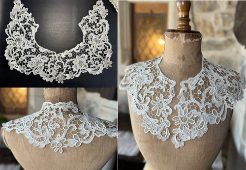 Pizzo antico collo grande - -,