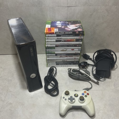 Xbox 360 console slim - xbox, nera