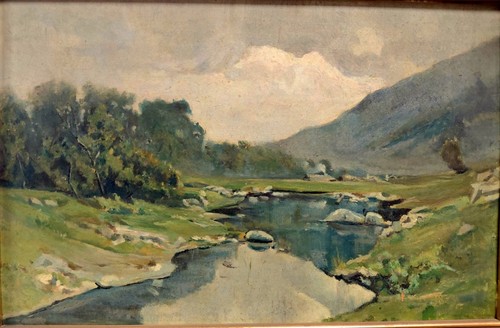 Paesaggio fluviale montagne - paesaggio,