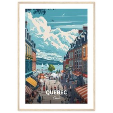 Quebec Travel Poster March Du