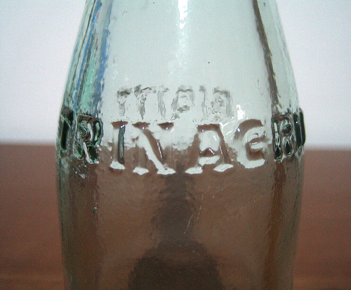 Bottiglia vintage bibita - vintage,