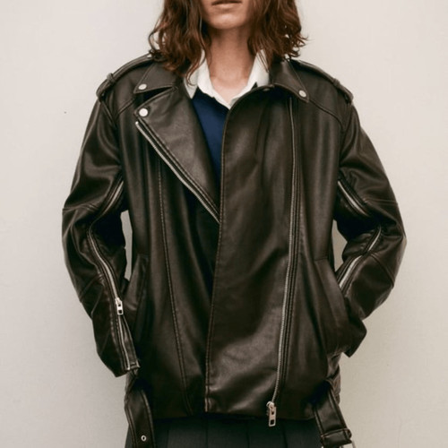 Nwt zara washed faux leather - nwt,