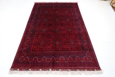 Tappeto tribale orientale 6 x 8 piedi zona rossa tappeto soggiorno lana...