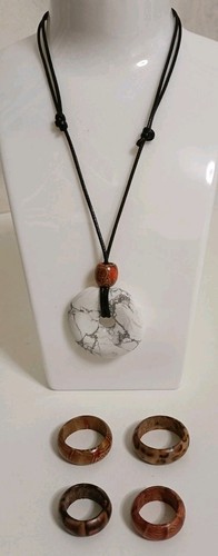 Amuleto collana howlite - amuleto,