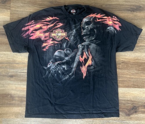 Shirt harley davidson skull - t-shirt,