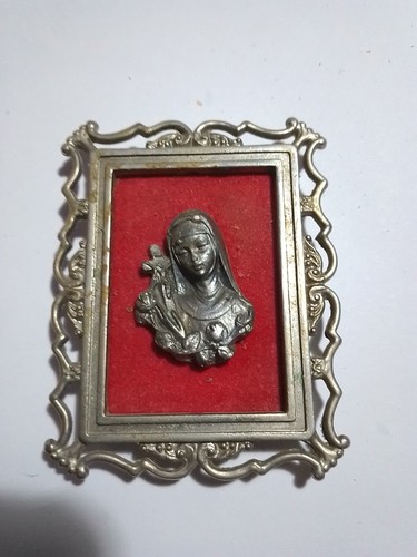 Santa rita icona peltro - santa,