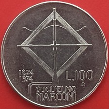 100 lire 1974 guglielmo - lire,