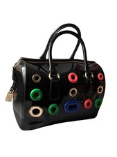 Furla Candy Bubbles Limited edition capsule 2015 black + inserts multicolored