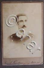 Fotografia d'epoca albumina Fiorentini Padova militaria tenente uniforme 1894