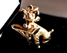 Charm barboncino vintage oro 9