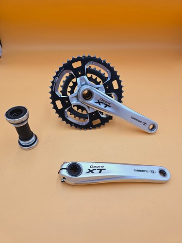 Set pedivelle shimano - pedivelle, xt