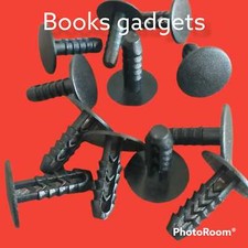 Kit 12pz Bottoni Clip Nero