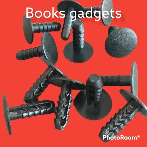 Kit 12pz bottoni clip nero - 12pz,