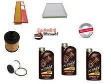 KIT TAGLIANDO 4 FILTRI E OLIO LANCIA MUSA 1.3 MJT 66KW  DAL 2004 ->2009 UFI
