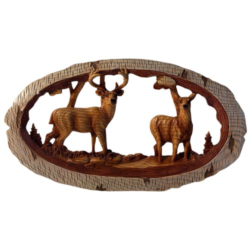 Ornamento stag doe effetto - ornamento,