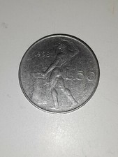 50 Lire Dio Vulcano 1958 del