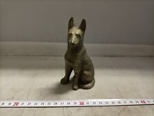 Statua - Metallo (Bronzo?) - Cane Pastore Tedesco - Lupo German Sheppard