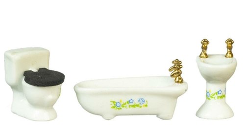 Set arredo bagno porcellana - bagno, in