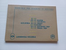 Gilera 50 4V-Super-5V Trial-50 Enduro-7HP Trial-Touring 1974 manuale officina