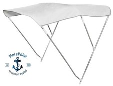 TENDALINO CAPOTTINA PARASOLE BIANCO 3 ARCHI BARCA GOMMONE ALTEZZA cm.140