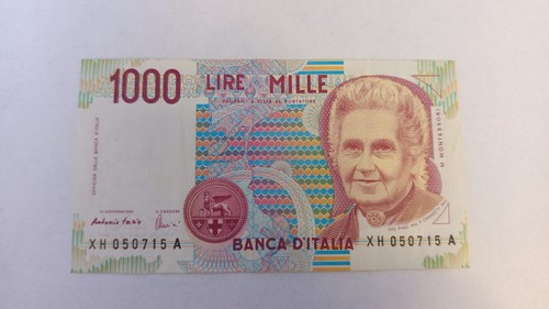 Mille lire montessori serie - montessori,