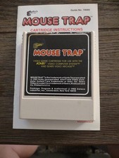 Coleco Mouse Trap Video Game  (Atari 2600 1982 Cartridge) W/ Instruction Manual 