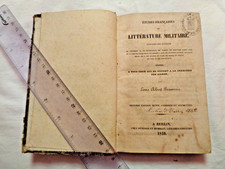 LIBRO ANTICO 1840 LITTERATURE MILITAIRE LOUIS ALBERT BEAUVAIS BERLIN