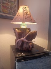 Lampada rustica in legno alla