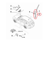 SUPPORTO ANTENNA AUTORADIO