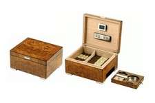 SCATOLA UMIDIFICATA PORTASIGARI ACCESSORIATA HUMIDOR FOR CIGARS LUBINSKI QE2540
