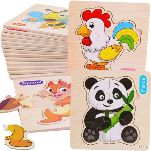Pcs puzzle legno per - 16,