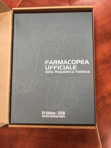 Farmacopea ufficiale della - farmacopea,