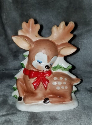 Vintage rare lefton reindeer - lefton,
