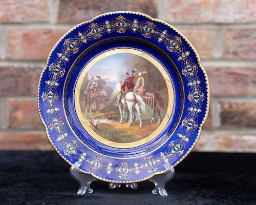 Piatto gioiello blu - , cobalto