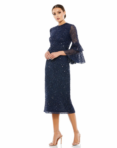 Abito midi mac duggal - duggal, con