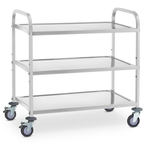 Carrello inox ripiani fino a - 3,