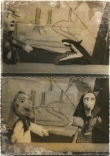 SCUOLA POST-ELEMENTARE BARDINETO SAVONA, 2 FOTO, TEATRINO BURATTINI      m